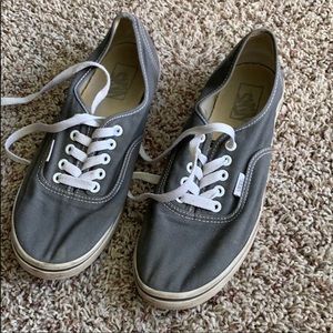 Low profile grey vans sz W10